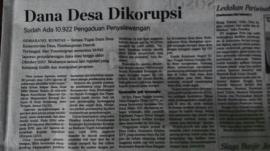 Dana Desa Masih Banyak Terkorupsi ???